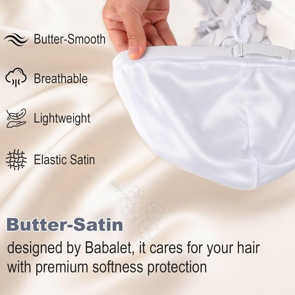 ⚡Men Women 1 Pcs- Pink Satin Head Wraps Skull Cap Tassels Braid Beanie Turban - Picture 2 of 5